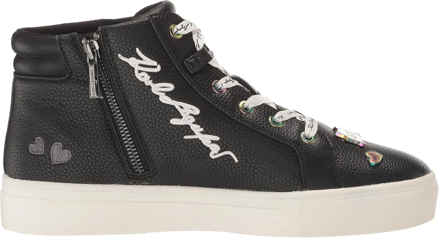 KARL LAGERFELD Women's High Top Catty Pin Sneaker