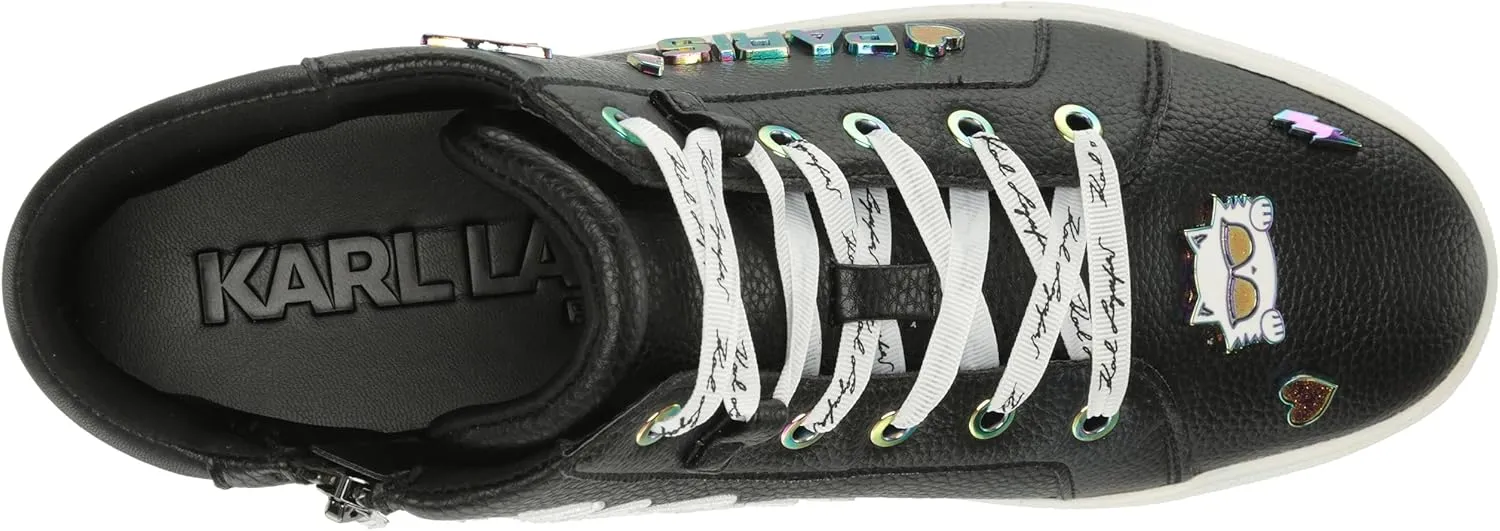 KARL LAGERFELD Women's High Top Catty Pin Sneaker