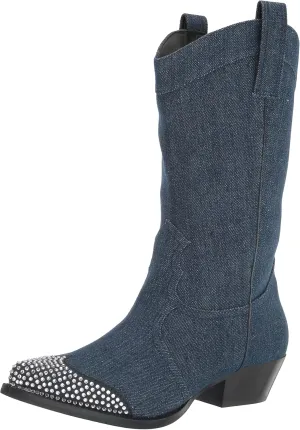 KARL LAGERFELD womens Lakota Western Boot