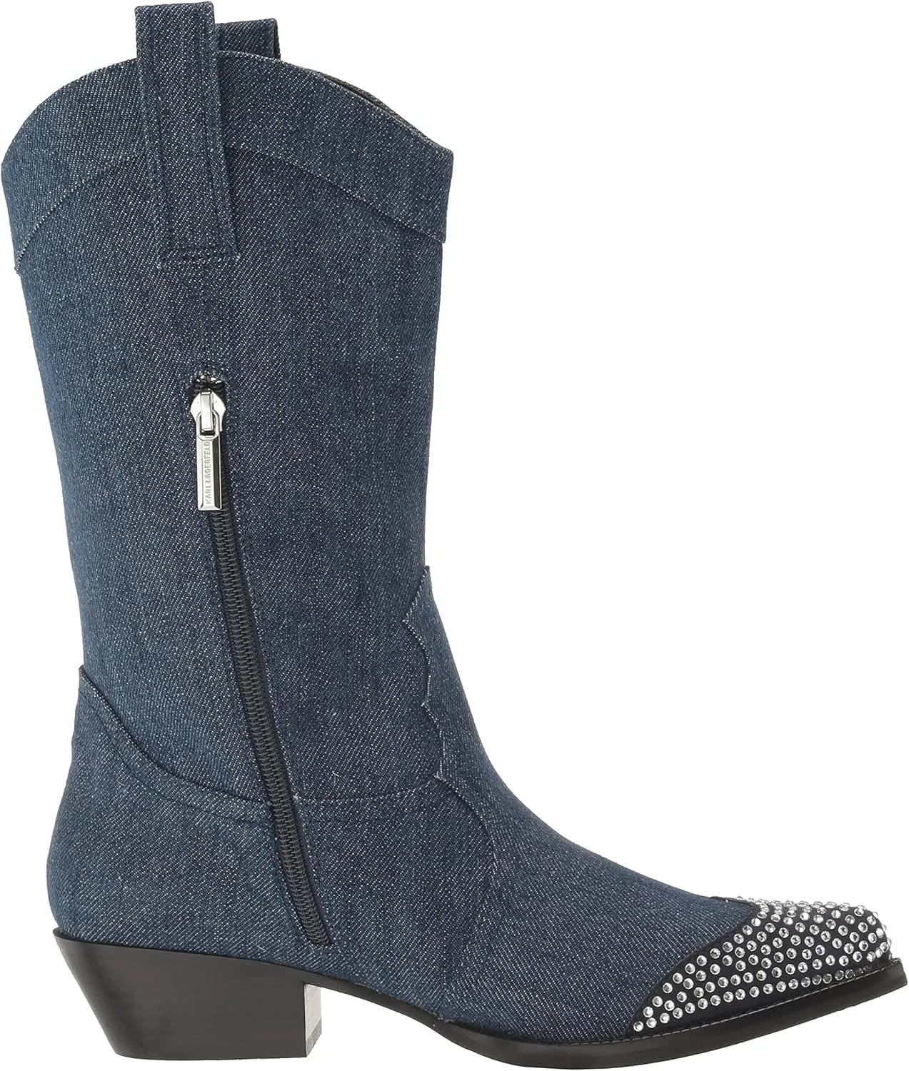 KARL LAGERFELD womens Lakota Western Boot