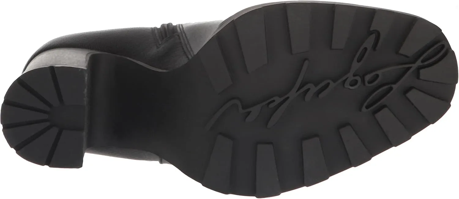 KARL LAGERFELD Women's Peppy Lug-sole Zip-up Fashion Boot
