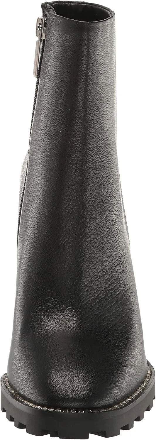 KARL LAGERFELD Women's Peppy Lug-sole Zip-up Fashion Boot