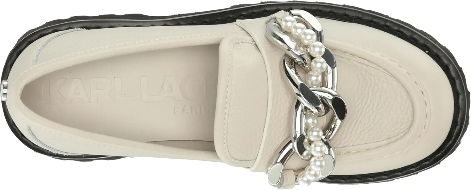 KARL LAGERFELD womens Slip on Embellished Gemsy Loafer