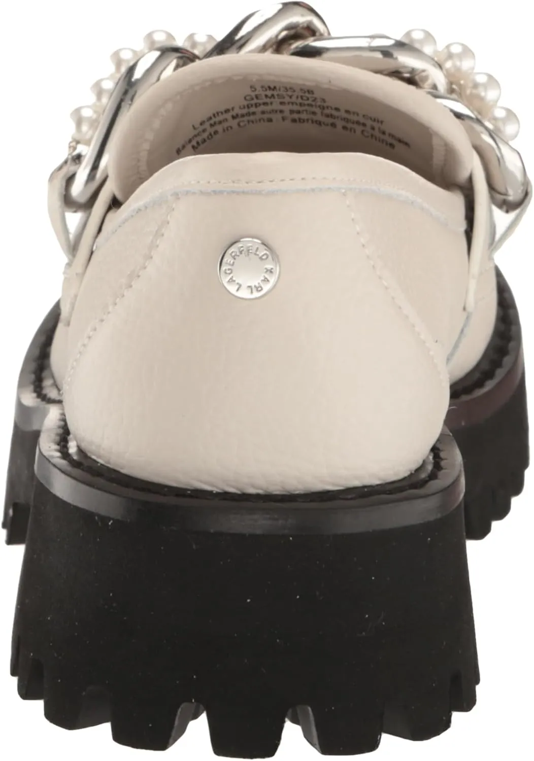KARL LAGERFELD womens Slip on Embellished Gemsy Loafer