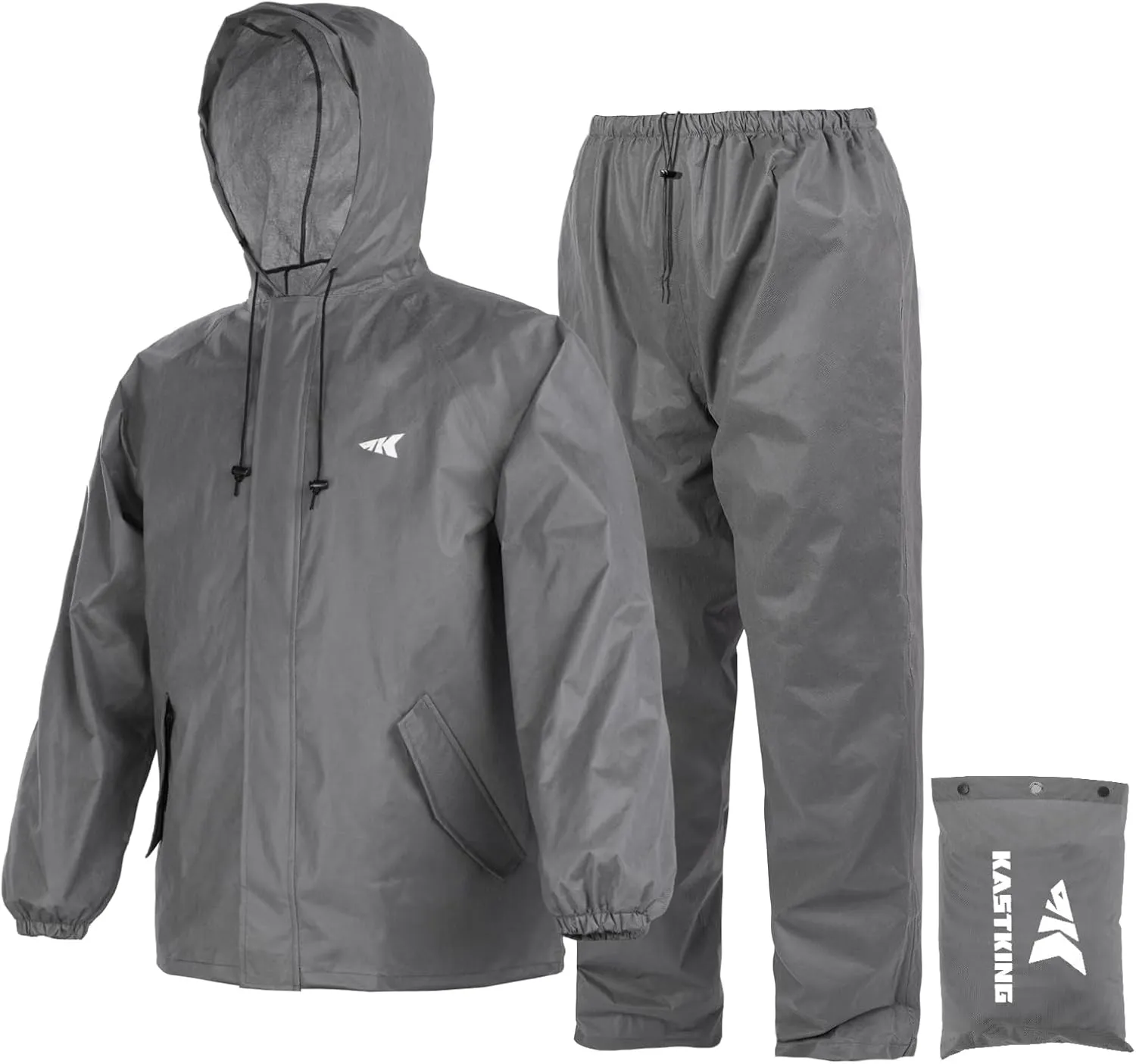 KastKing AquaLite Waterproof Rain Suit for Men and Women, Loose Fit, Lightweight, Durable Rain Gear