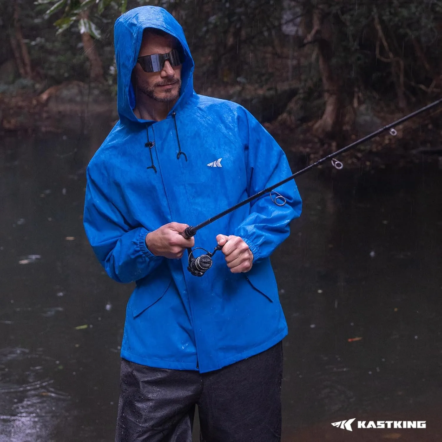 KastKing AquaLite Waterproof Rain Suit for Men and Women, Loose Fit, Lightweight, Durable Rain Gear