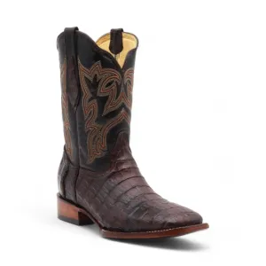 Keaton Men's Brown Croc Belly Exotic Leather Boots