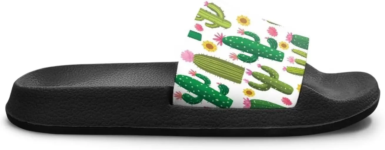 Kids Lightweight Soft EVA Non-Slip Slides Open Toe Comfy Sandals for Boys Girls Bathroom Shower Summer Pool Beach Slippers for Little & Big Kids Size 11-3
