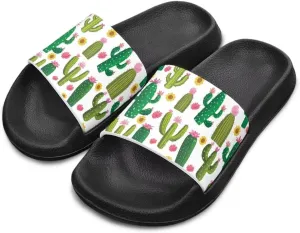 Kids Lightweight Soft EVA Non-Slip Slides Open Toe Comfy Sandals for Boys Girls Bathroom Shower Summer Pool Beach Slippers for Little & Big Kids Size 11-3