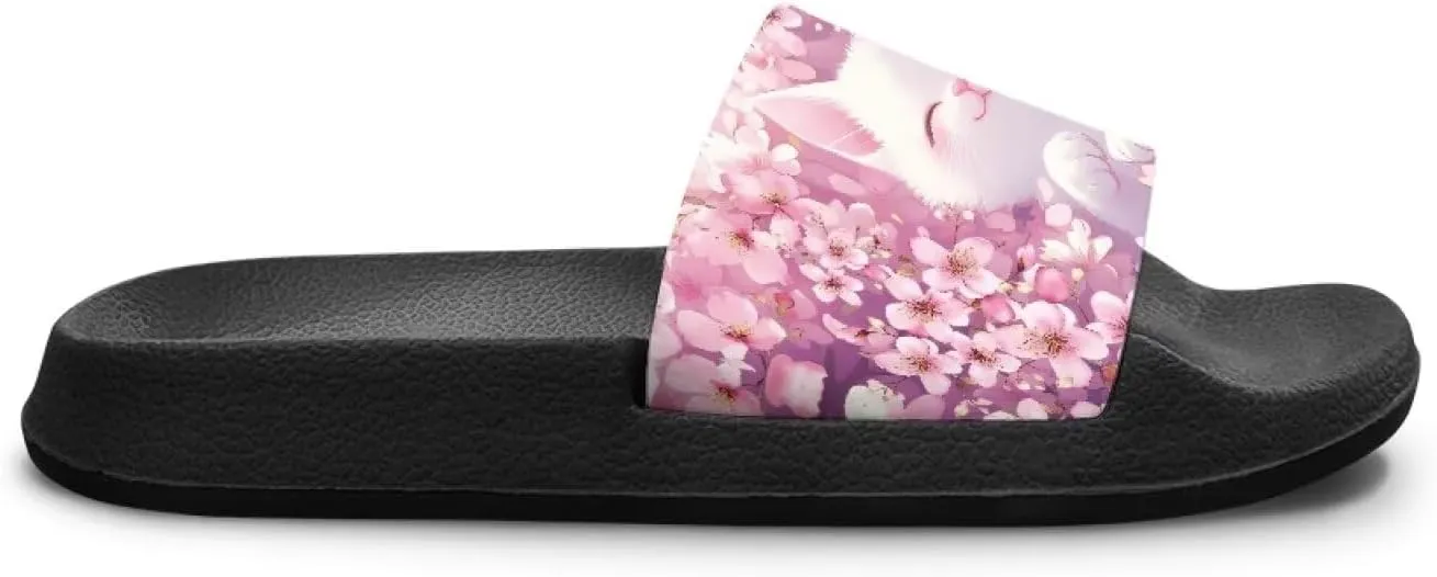 Kids Lightweight Soft EVA Non-Slip Slides Open Toe Comfy Sandals for Boys Girls Children Bathroom Shower Summer Pool Beach Slippers