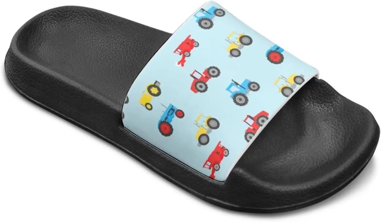 Kids Lightweight Soft EVA Non-Slip Slides Open Toe Comfy Sandals for Boys Girls Children Bathroom Shower Summer Pool Beach Slippers