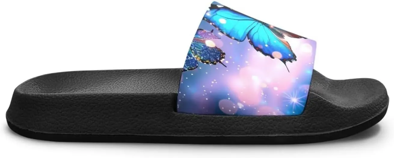 Kids Lightweight Soft EVA Non-Slip Slides Open Toe Comfy Sandals for Boys Girls Children Bathroom Shower Summer Pool Beach Slippers