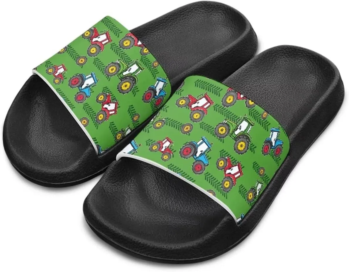 Kids Lightweight Soft EVA Non-Slip Slides Open Toe Comfy Sandals for Boys Girls Children Bathroom Shower Summer Pool Beach Slippers