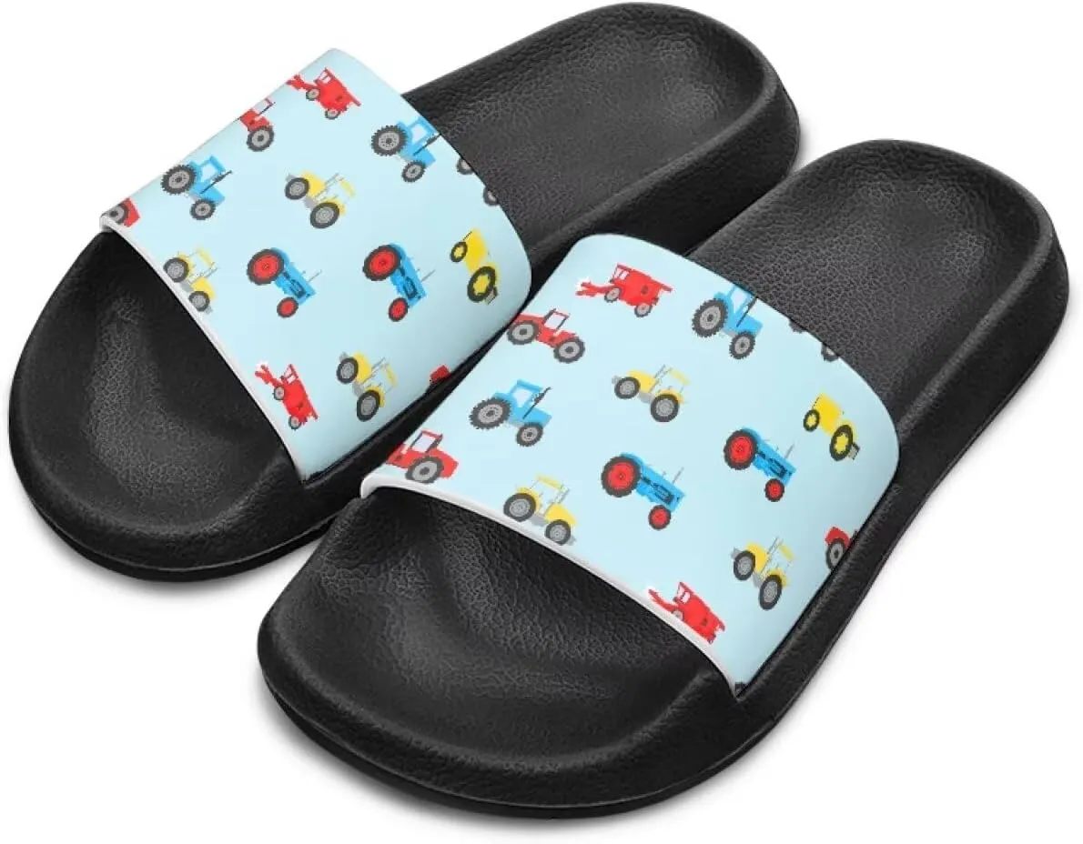 Kids Lightweight Soft EVA Non-Slip Slides Open Toe Comfy Sandals for Boys Girls Children Bathroom Shower Summer Pool Beach Slippers