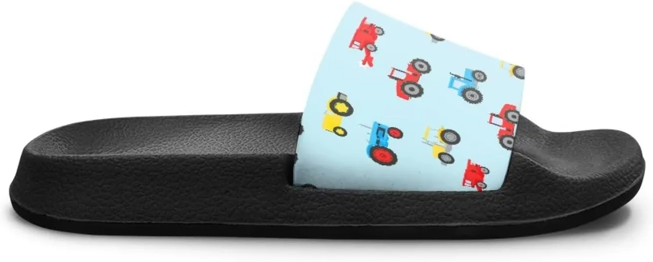 Kids Lightweight Soft EVA Non-Slip Slides Open Toe Comfy Sandals for Boys Girls Children Bathroom Shower Summer Pool Beach Slippers