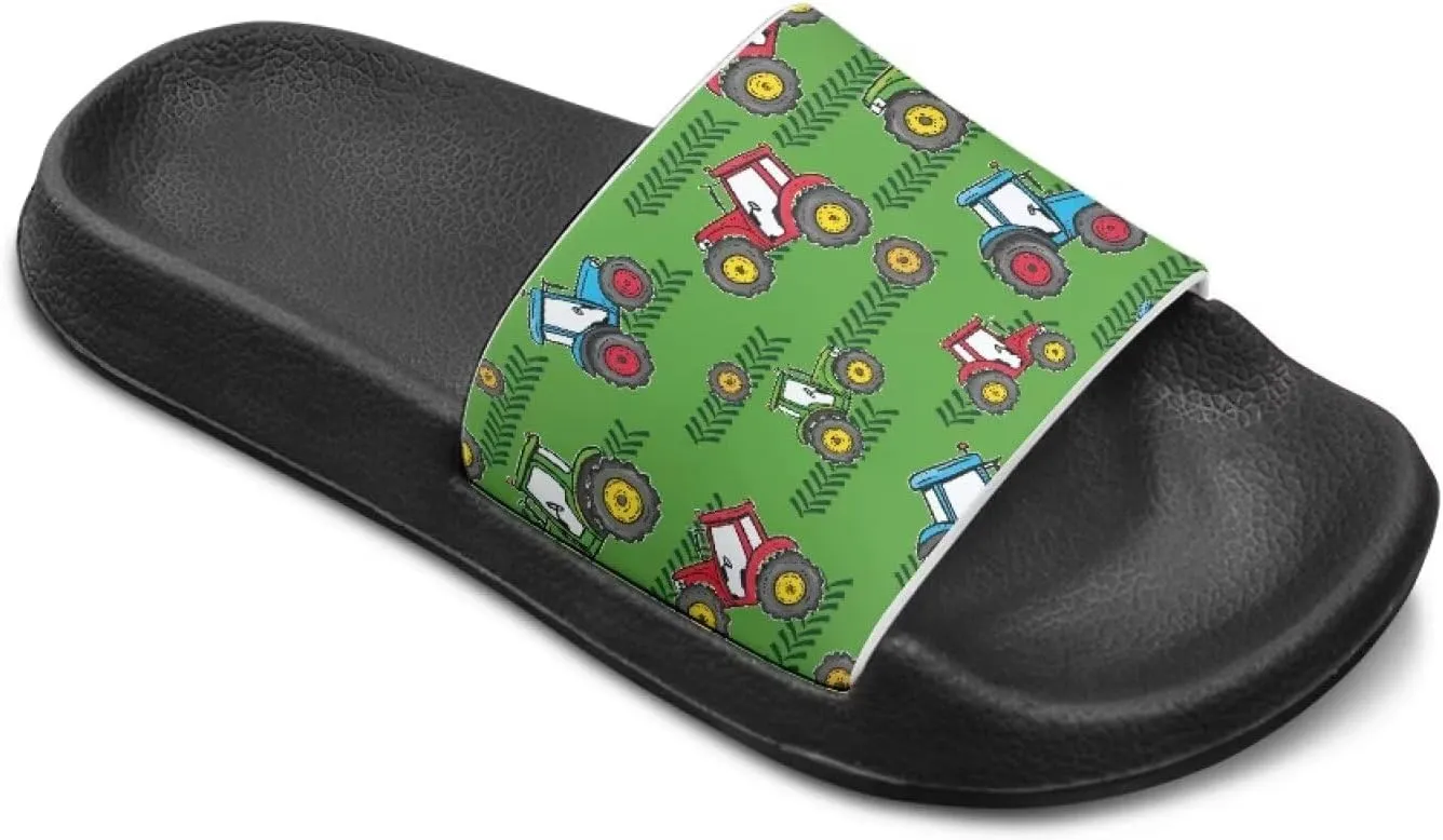 Kids Lightweight Soft EVA Non-Slip Slides Open Toe Comfy Sandals for Boys Girls Children Bathroom Shower Summer Pool Beach Slippers