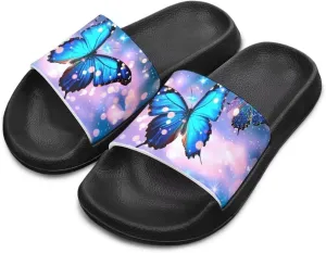 Kids Lightweight Soft EVA Non-Slip Slides Open Toe Comfy Sandals for Boys Girls Children Bathroom Shower Summer Pool Beach Slippers