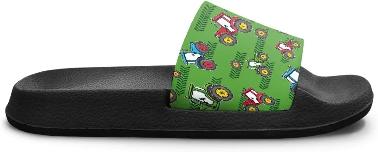 Kids Lightweight Soft EVA Non-Slip Slides Open Toe Comfy Sandals for Boys Girls Children Bathroom Shower Summer Pool Beach Slippers