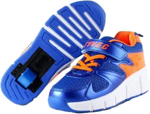 Kids Roller Shoes Boy Girl Sneakers with Wheels Become Sport Sneaker