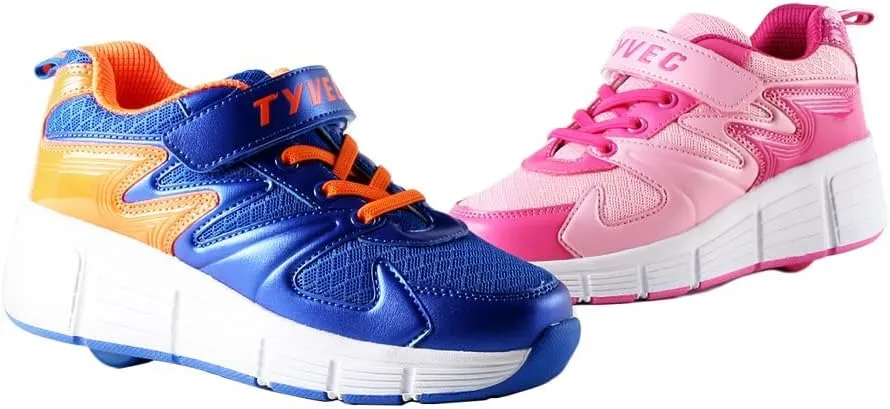 Kids Roller Shoes Boy Girl Sneakers with Wheels Become Sport Sneaker