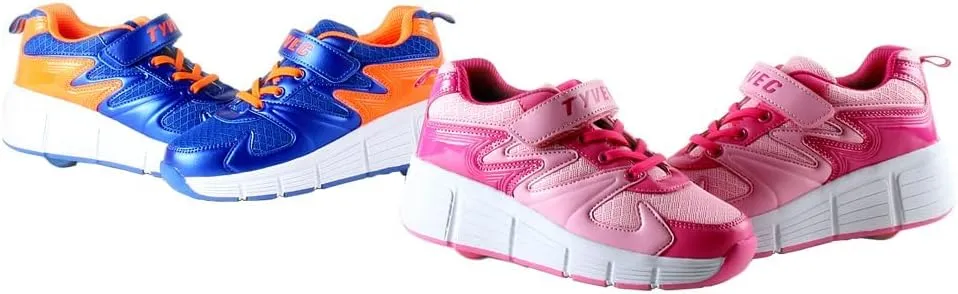 Kids Roller Shoes Boy Girl Sneakers with Wheels Become Sport Sneaker