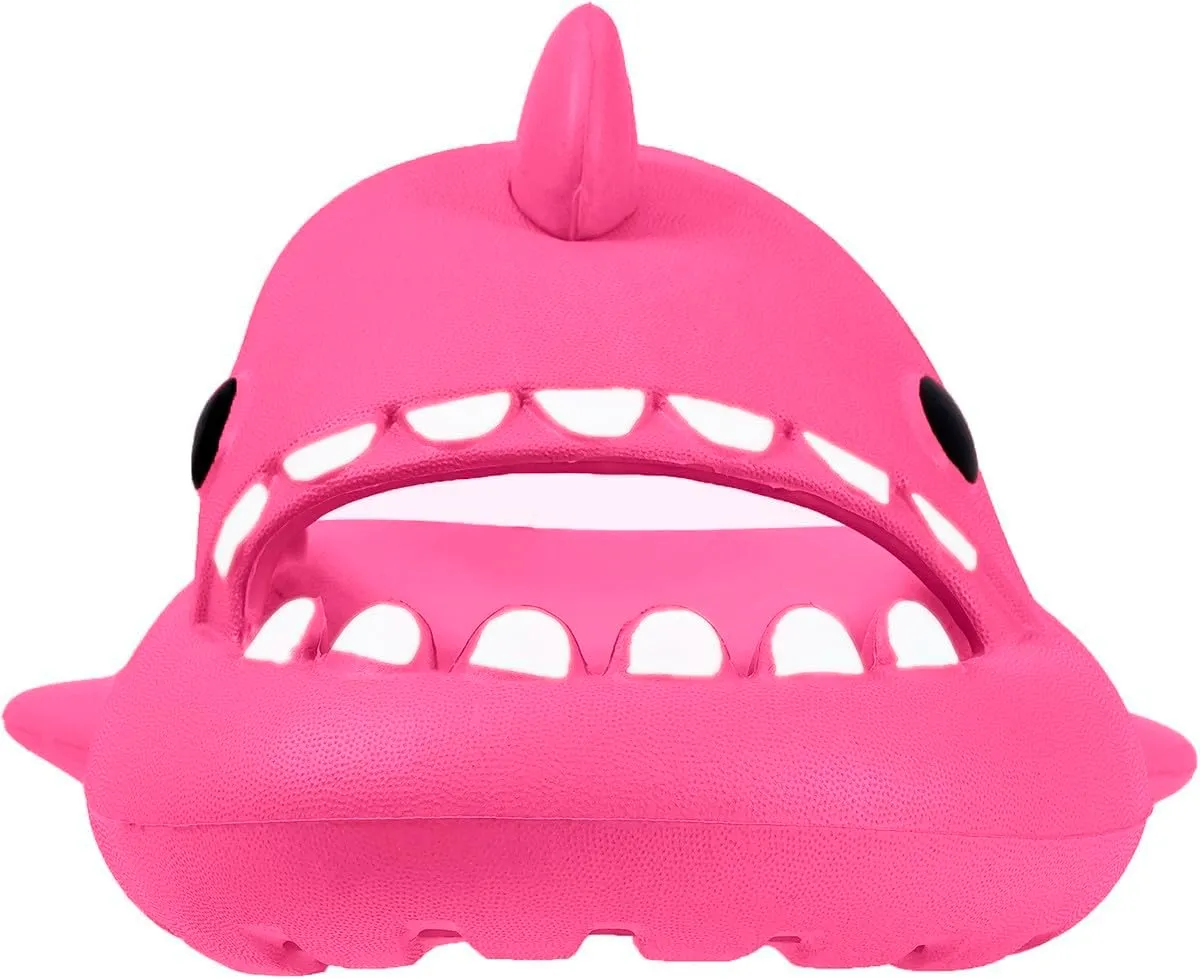 Kids Shark Slides Boys Girls Toddlers Cloud Shower Slippers Cute Cartoon Open Toe Sandals Cushioned Thick Sole Beach Pool Shoes