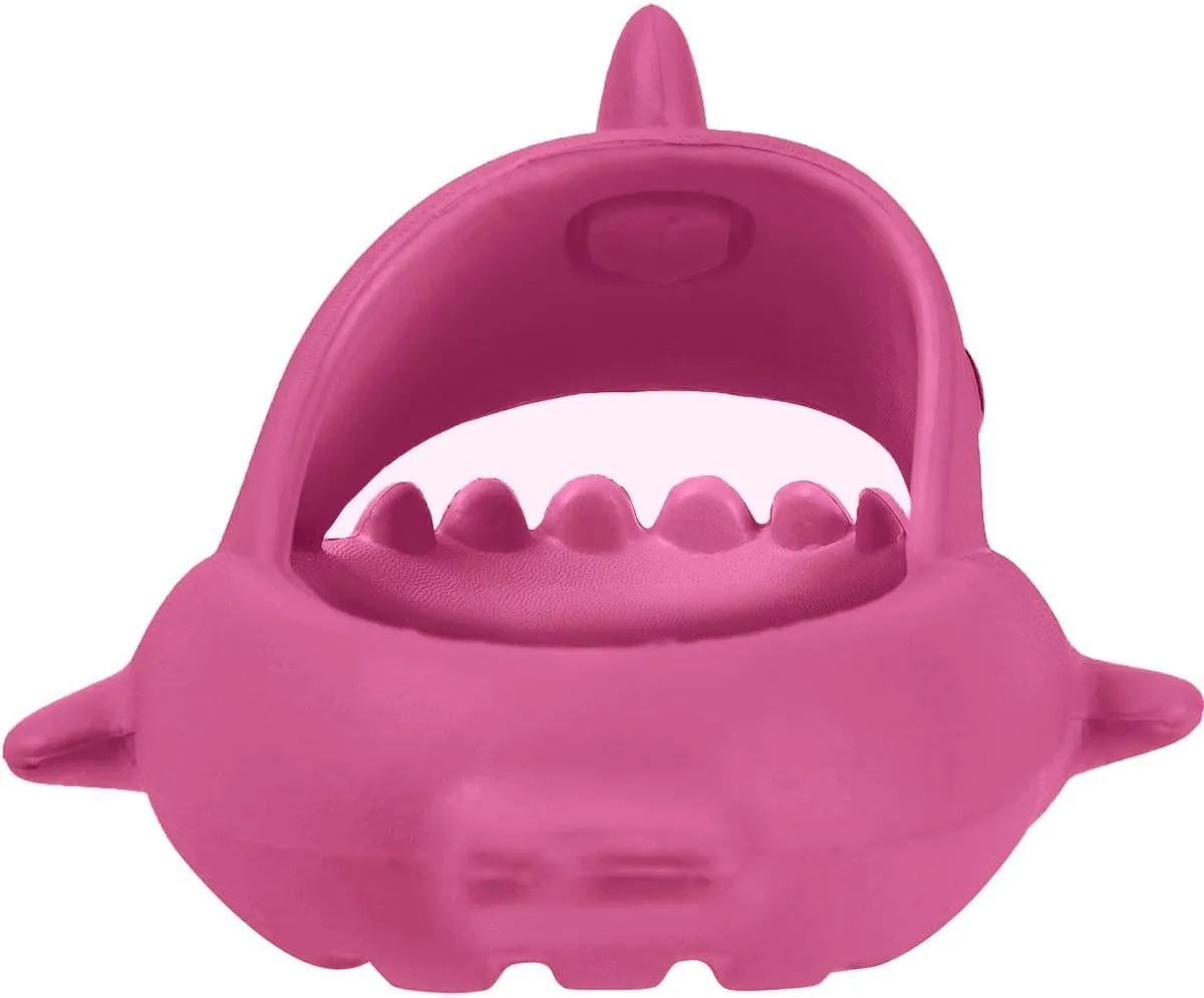 Kids Shark Slides Boys Girls Toddlers Cloud Shower Slippers Cute Cartoon Open Toe Sandals Cushioned Thick Sole Beach Pool Shoes