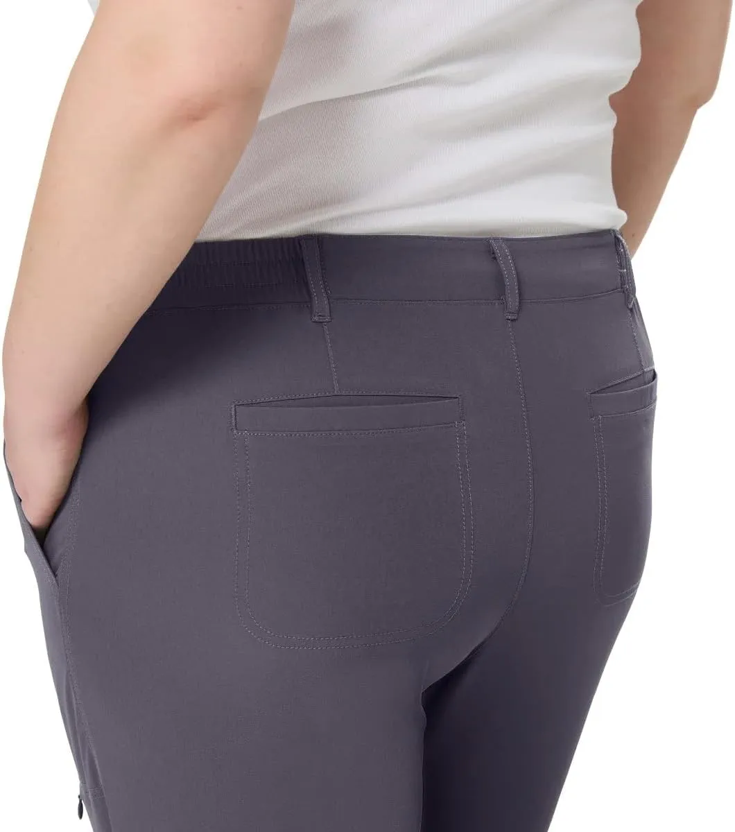 Kirkland Signature Women's Travel Pant - Utility Pocket - Elastic Waistband
