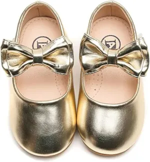 kkdom Girl's Mary Jane Dress Shoes Ballerina Flats School Party Wedding Shoes for Toddler/Little Kid/Big Kid