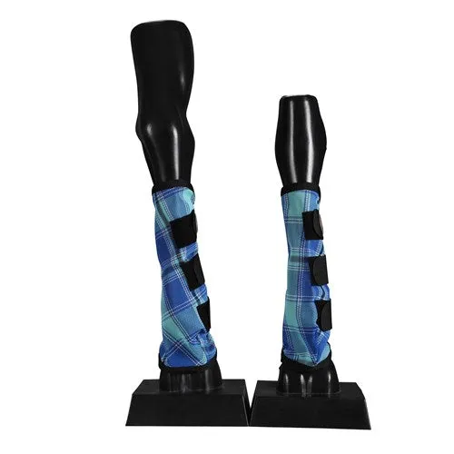 Kool Master PVC Mesh Fly Boots Blue - Set of 4