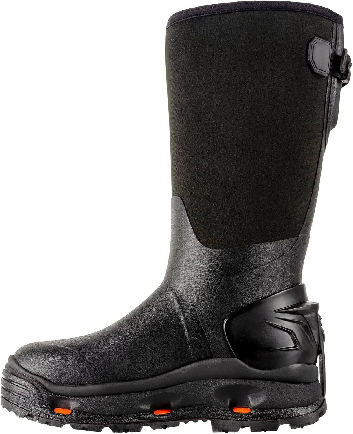 Korkers Men's Neo Storm Rubber Boots - Inuslated and Waterproof Multi-Season Mud Boots - Includes Interchangeable Ninety Degree Sole