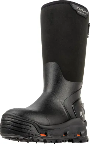 Korkers Men's Neo Storm Rubber Boots - Inuslated and Waterproof Multi-Season Mud Boots - Includes Interchangeable Ninety Degree Sole