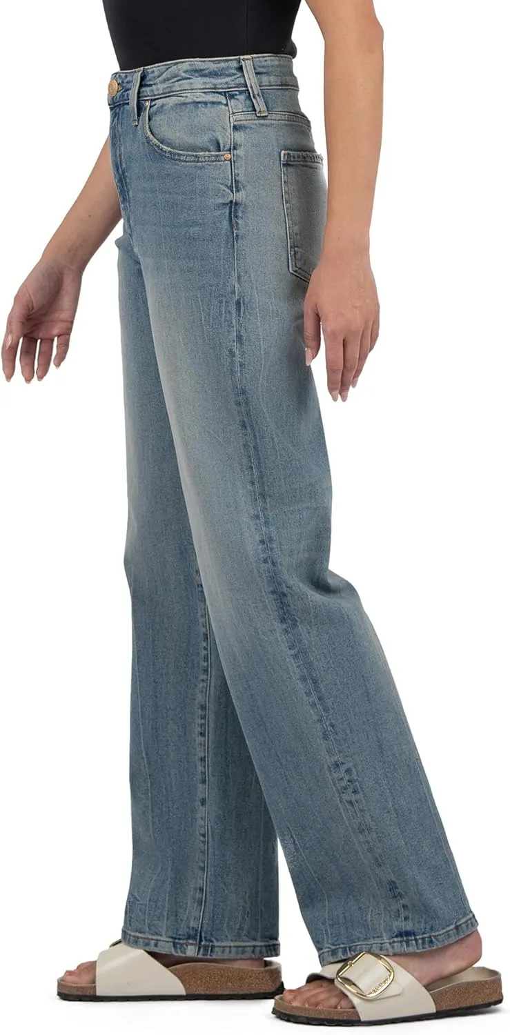 KUT from the Kloth Sienna High Rise Wide Leg-5 Pockets