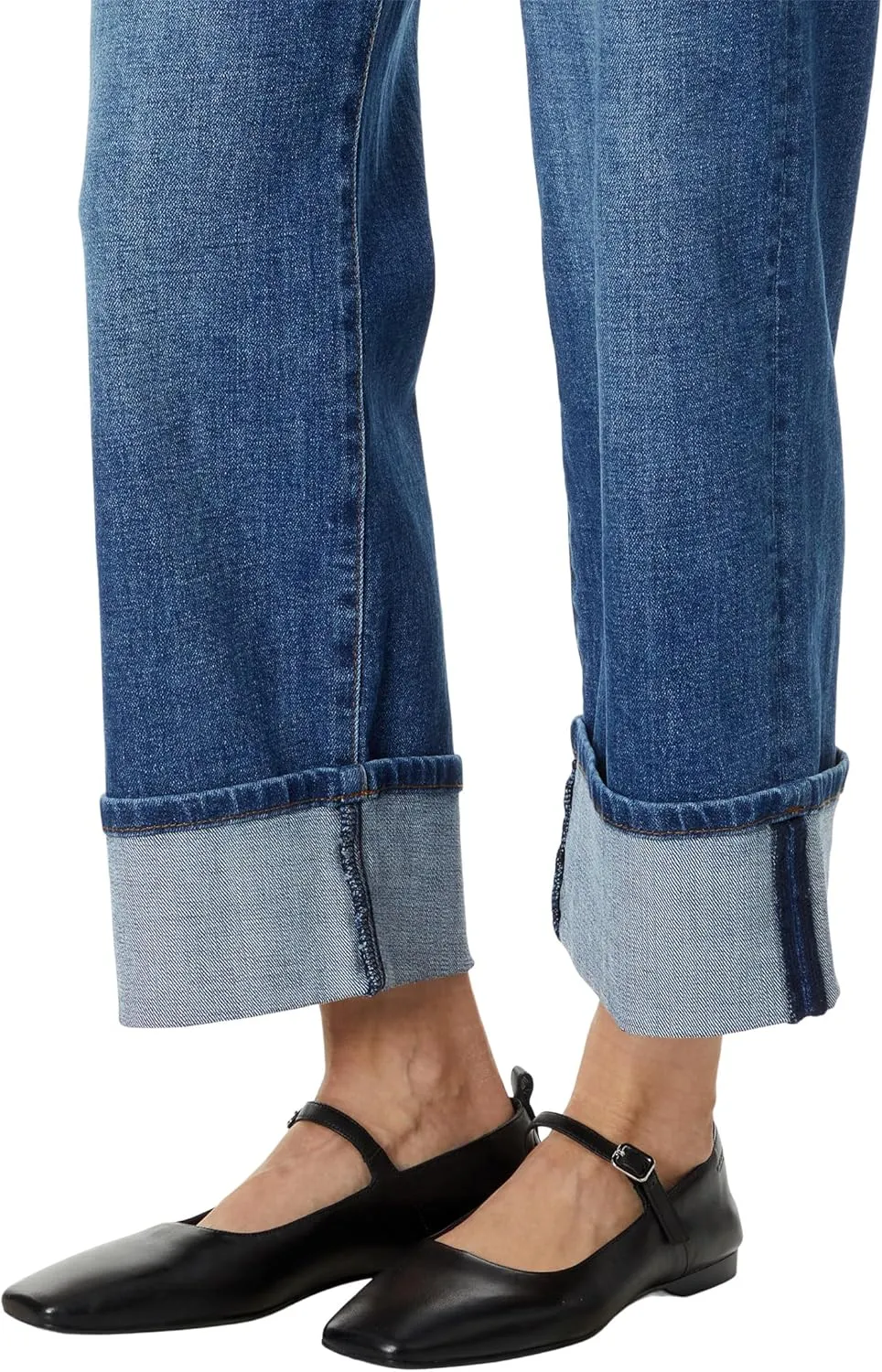 KUT from the Kloth Women's Petite Sienna High-Rise Wide Leg-roll Up 5" in Alert