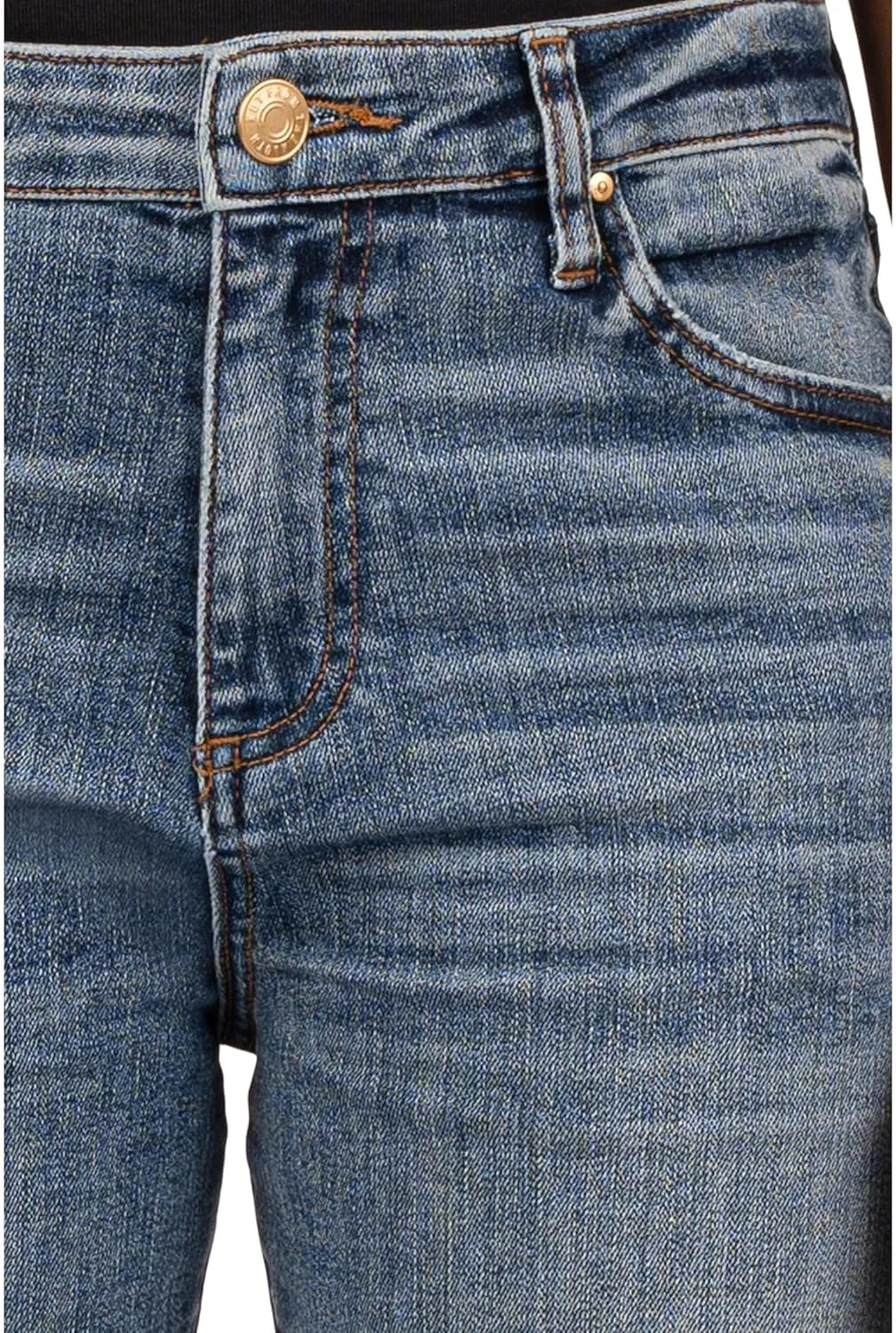 KUT from the Kloth Women's Sienna Baggy Boyfriend Crop Roll-up Reg Hem in Passion