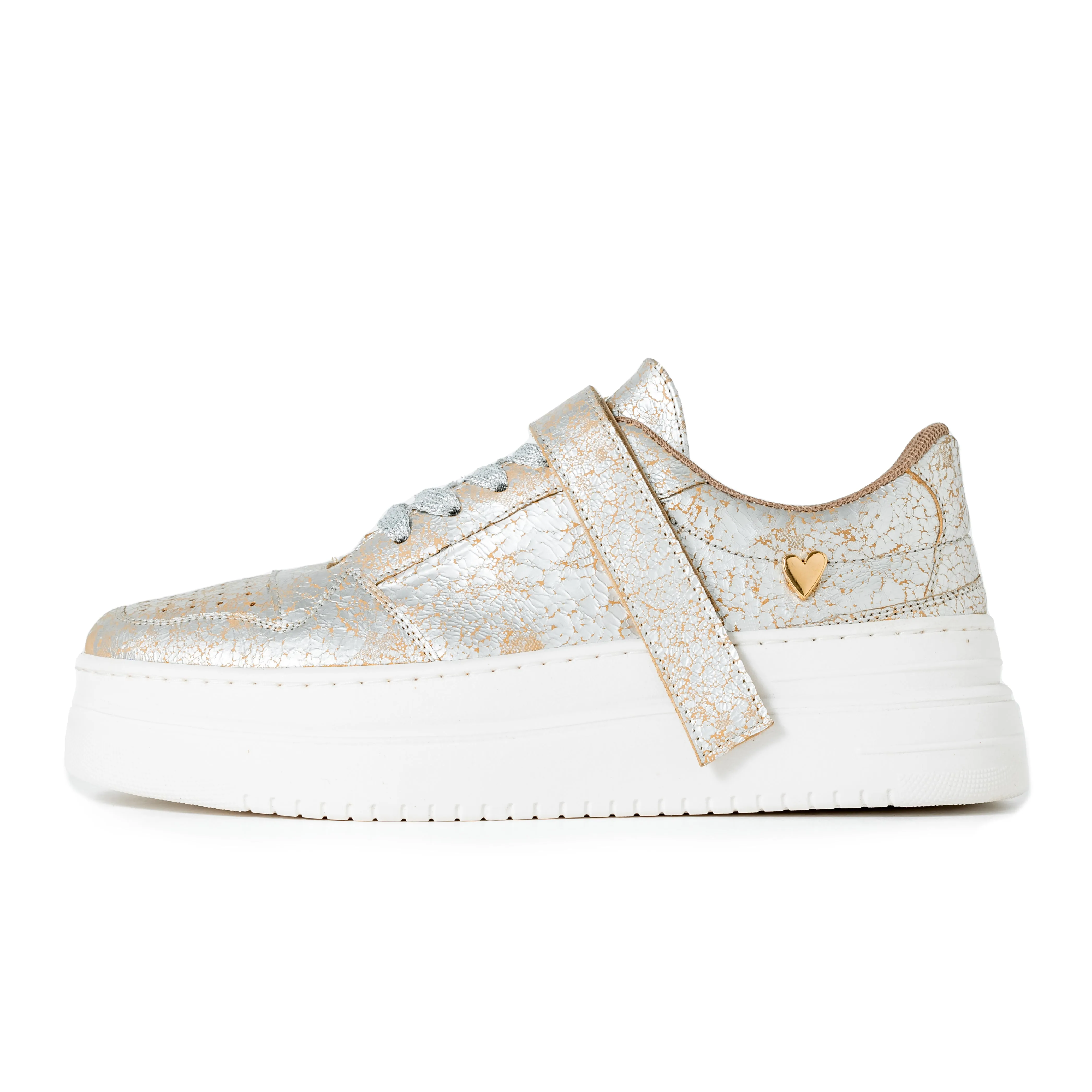 Kyra Sneakers - Silver  [ No Return - No Exchange]