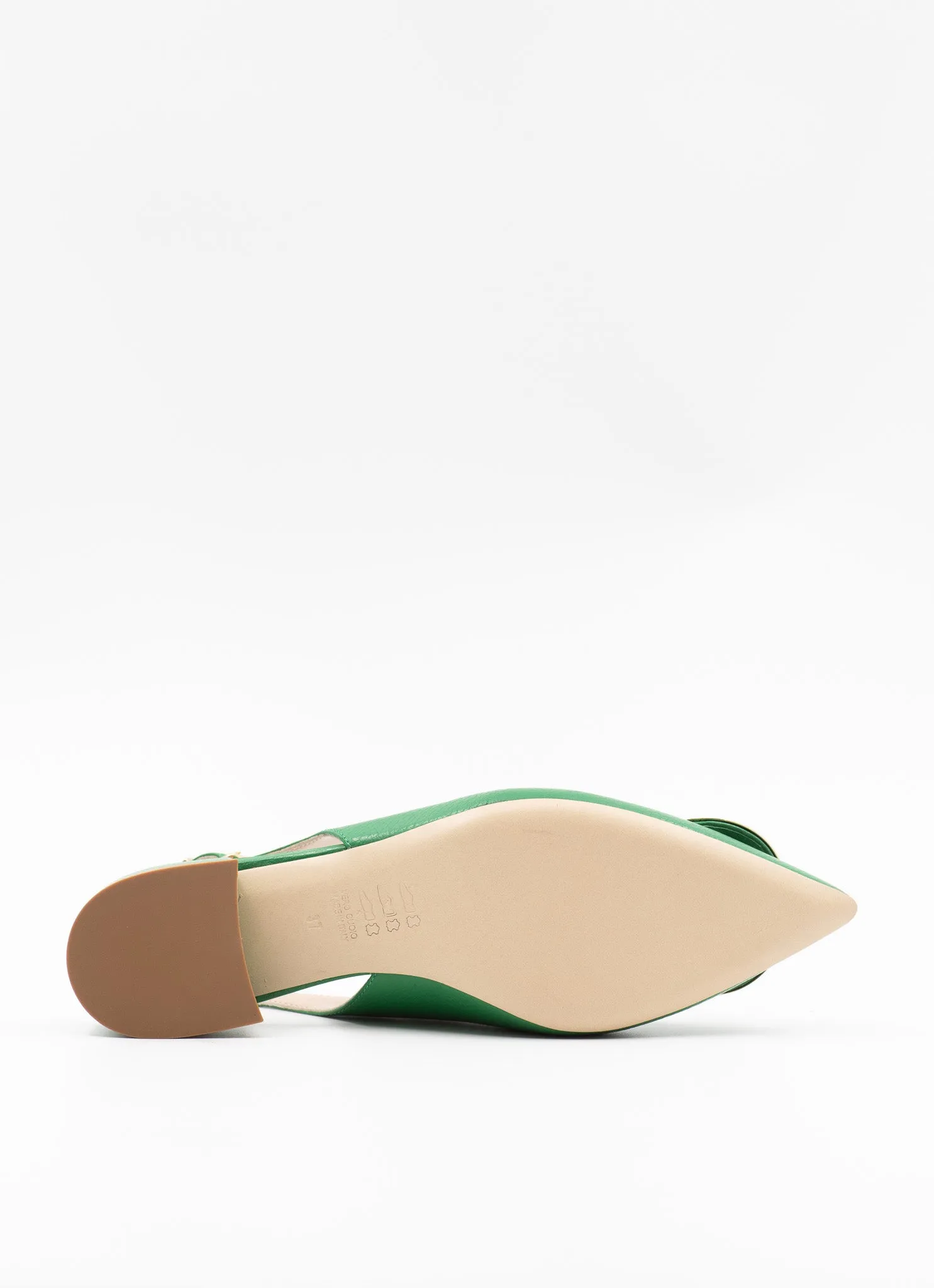 La Signorina slingback in green
