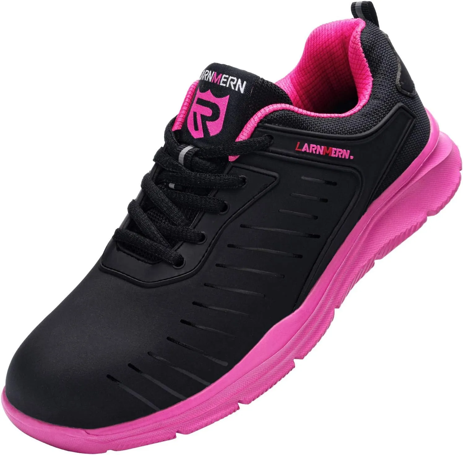 LARNMERN Steel Toe Shoes Men Womens Lightweight Safety Shoes Puncture Proof Breathable Sneakers Comfortable