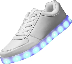 LED Light Up Shoes for Women Men Sports LED Shoes Dancing Sneakers Low-Top USB Charging Shoes for Kids