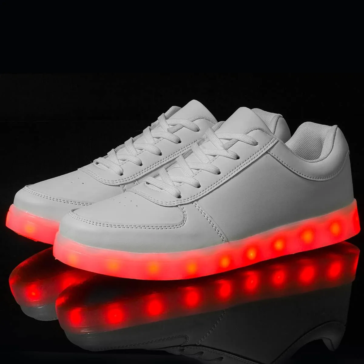 LED Light Up Shoes for Women Men Sports LED Shoes Dancing Sneakers Low-Top USB Charging Shoes for Kids