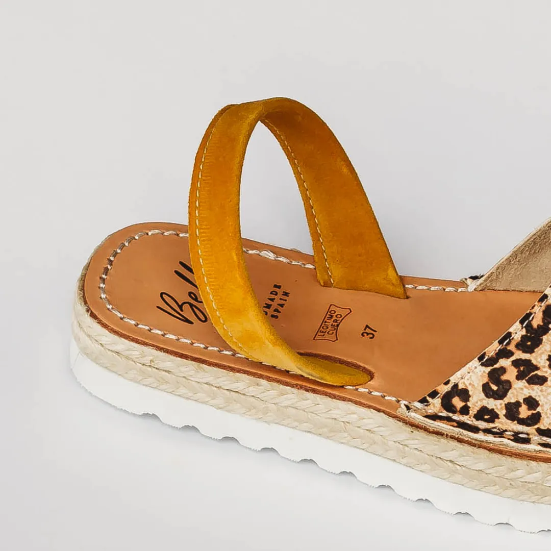 Leopard & Yellow Suede Espadrille