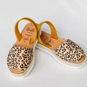 Leopard & Yellow Suede Espadrille