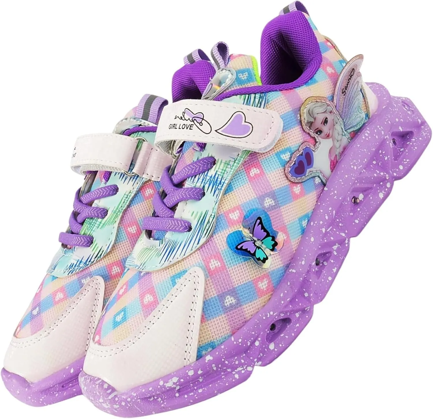 Light Up Shoes for Girls LED Princess Sneakers Zapatos para Niñas Baby Toddler Birthday Shoes Tenis para Niñas