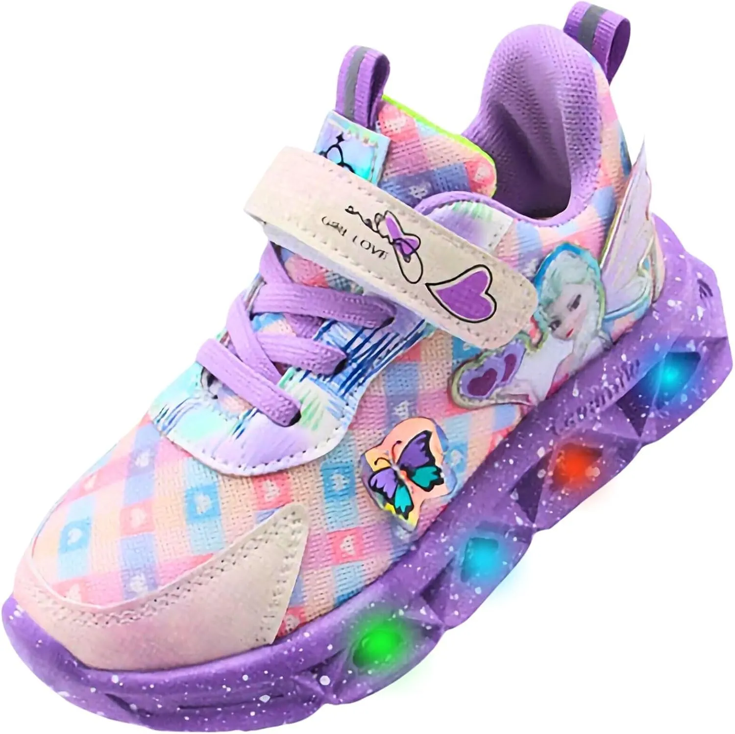 Light Up Shoes for Girls LED Princess Sneakers Zapatos para Niñas Baby Toddler Birthday Shoes Tenis para Niñas