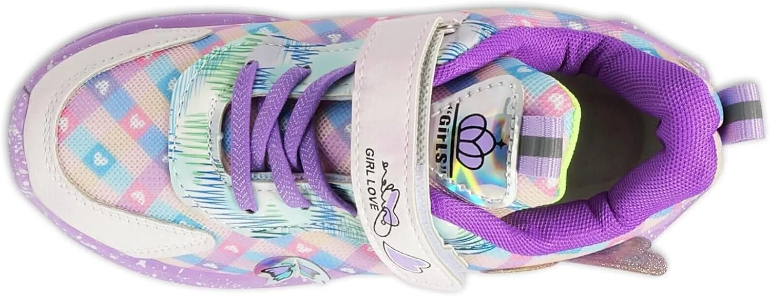Light Up Shoes for Girls LED Princess Sneakers Zapatos para Niñas Baby Toddler Birthday Shoes Tenis para Niñas