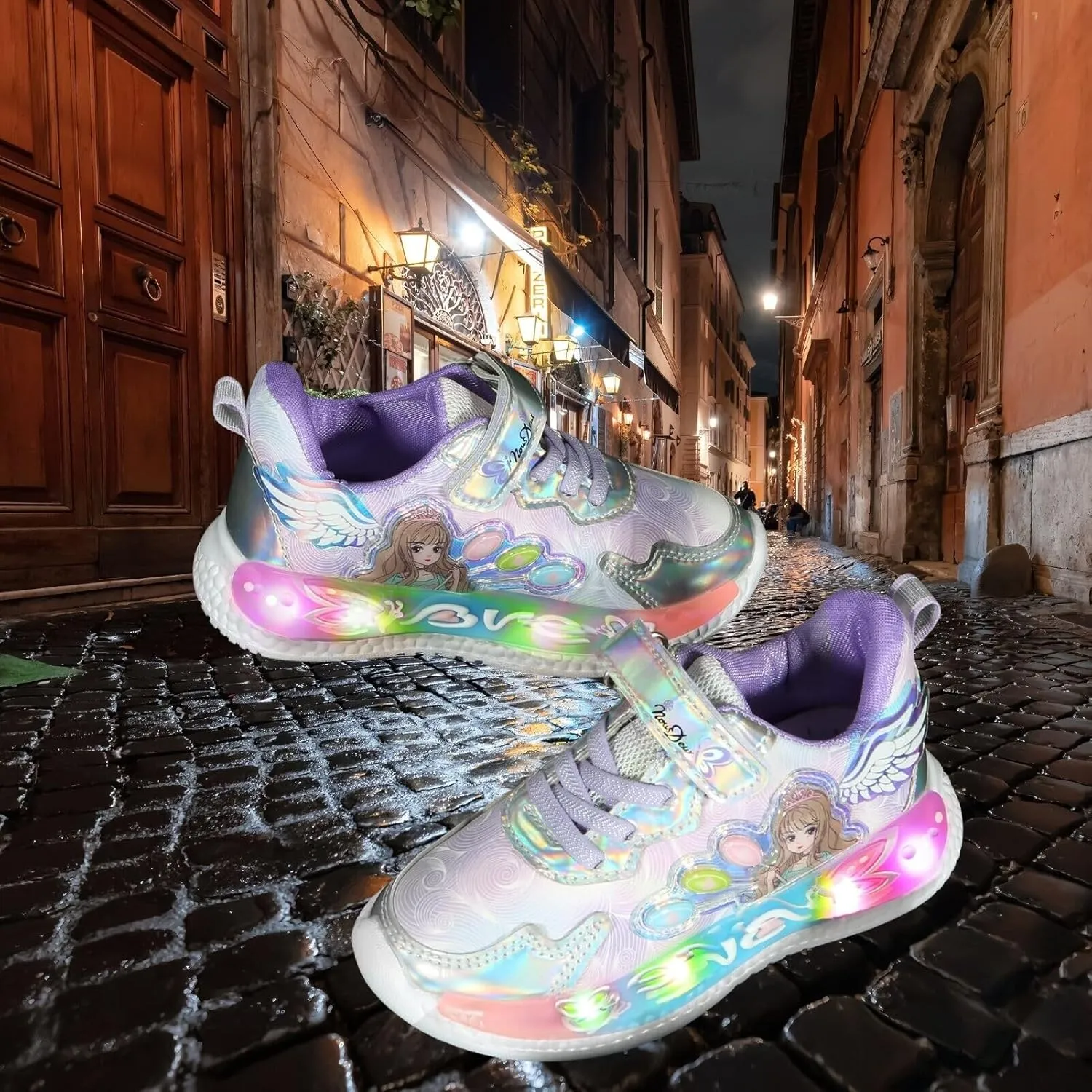Light Up Shoes for Girls LED Princess Sneakers Zapatos para Niñas Baby Toddler Birthday Shoes Tenis para Niñas