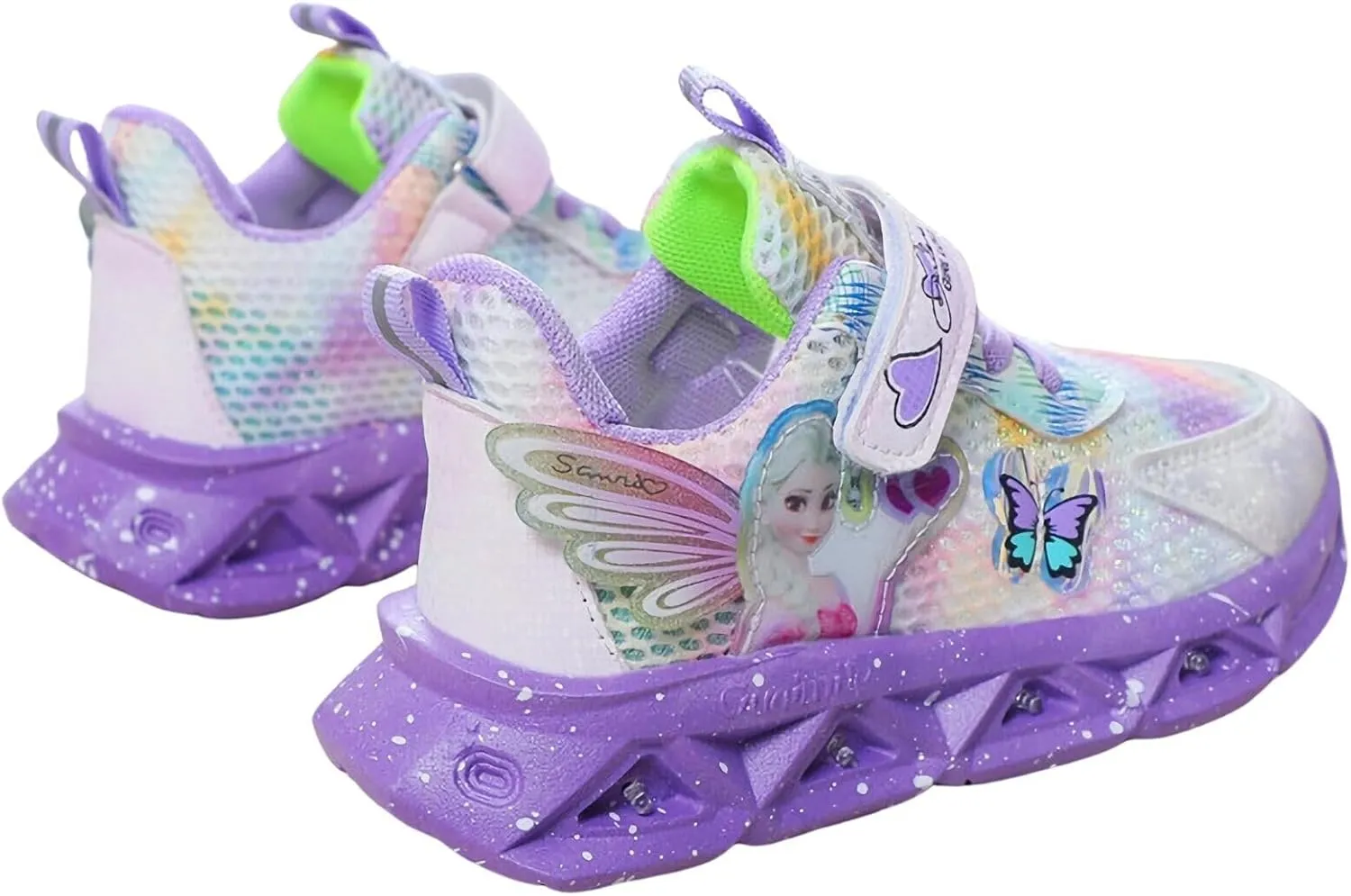 Light Up Shoes for Girls LED Princess Sneakers Zapatos para Niñas Baby Toddler Birthday Shoes Tenis para Niñas