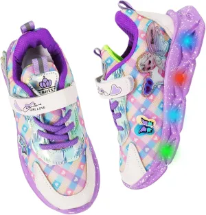 Light Up Shoes for Girls LED Princess Sneakers Zapatos para Niñas Baby Toddler Birthday Shoes Tenis para Niñas