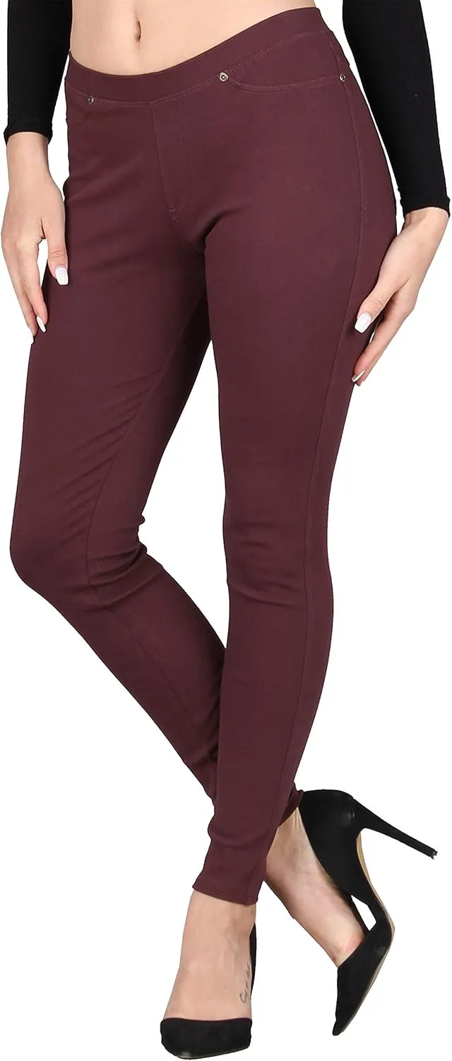 Lildy Women's Denim Jeggings, Stretchable Cotton Blend