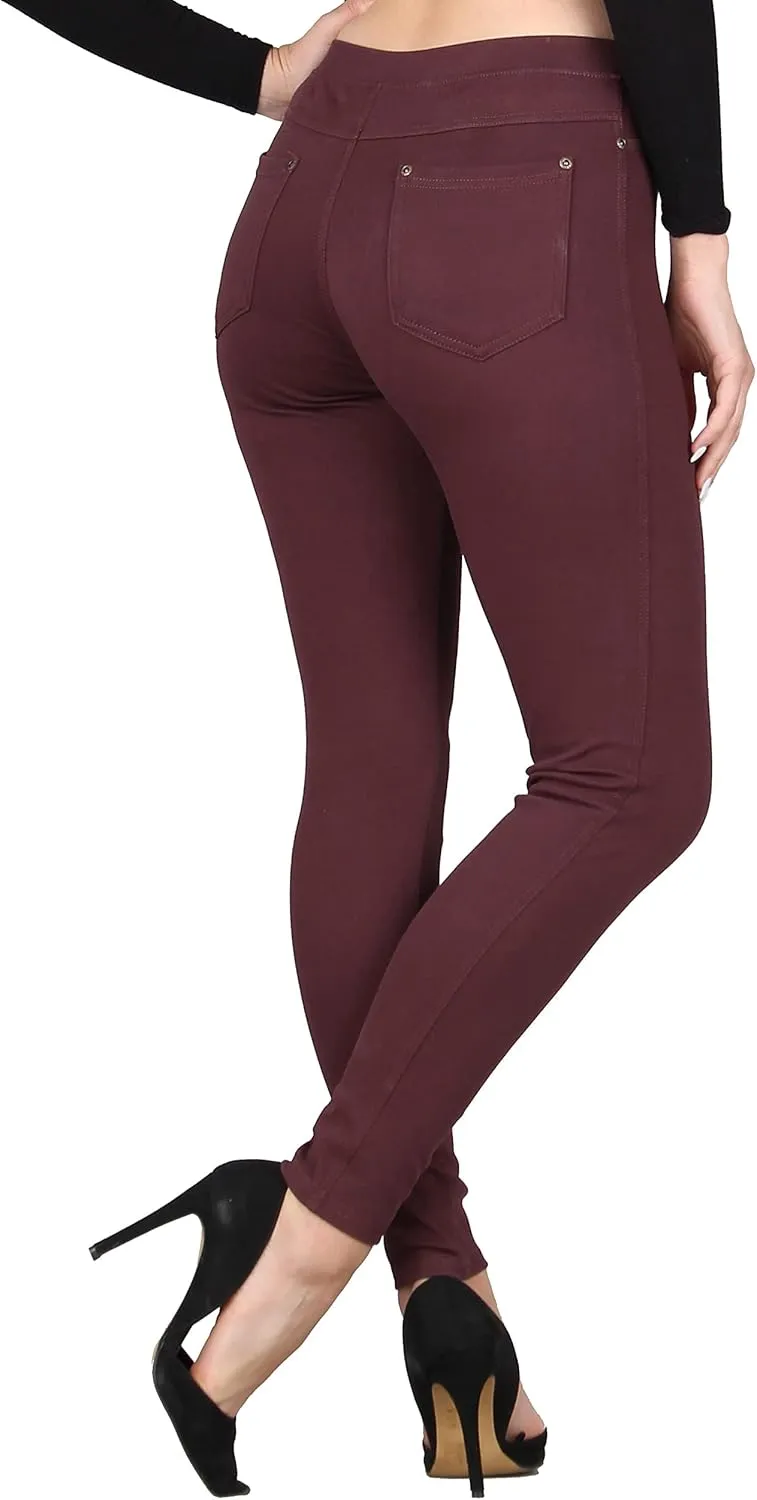 Lildy Women's Denim Jeggings, Stretchable Cotton Blend